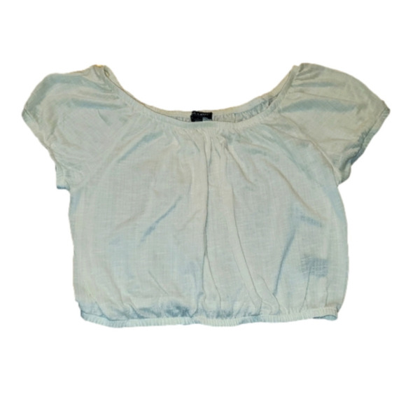 Off White Crop Top Juniors XL - Picture 1 of 5